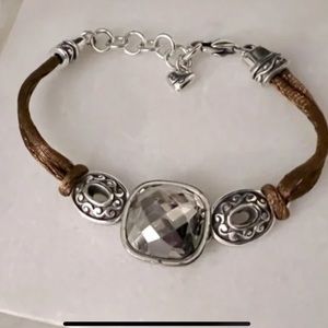 Brighton bracelet Venus Rising champagne chunky crystal center stone